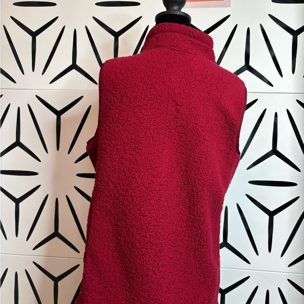 Republic Industry Cozy Deep Red Reversible Vest Size L - Picture 9 of 16